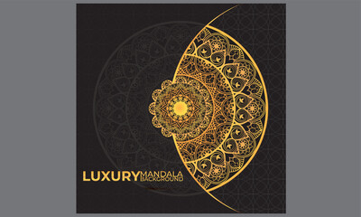 Golden Mandala Background