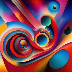 abstract background with circles Created with generative AI
