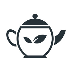 Tea pot icon vector on trendy design