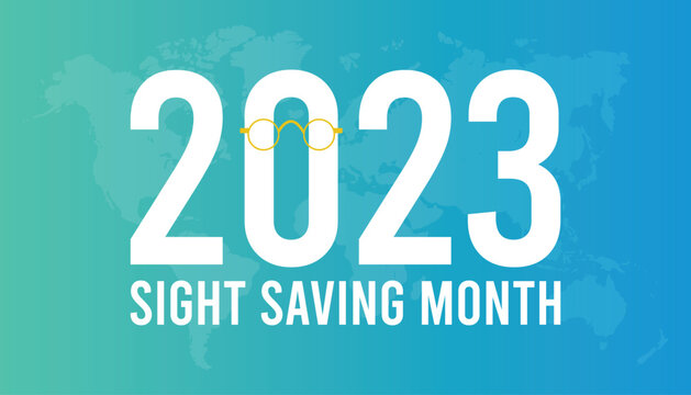 Sight Saving month is observed every year in August.banner, Holiday, poster, card and background design. Health awareness vector