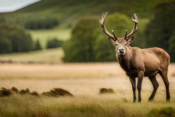 stag in the forest 