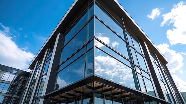 commercial facility, modern R an D building