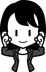 Obraz premium hbスタッフ女性_F_BU_OL23