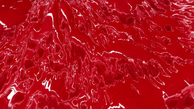 Red fluid flows like a vortex