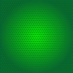Abstract vector geometric pattern in the form of small balls on a green background
