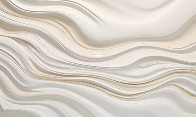  a white and beige abstract background with wavy lines and curves in the center of the image, with a neutral tone to the middle of the image.  generative ai