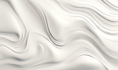  an abstract white background with wavy lines and a wavy pattern on the bottom of the image, with a soft, smooth, smooth, wavy surface.  generative ai
