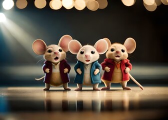 Dancing mice at a concert, using generative ai