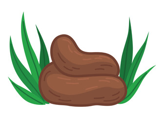 Dog poo clean up, one step infographic. Vector poster about hygiene animal, toilet cleaning information after your dog, one step