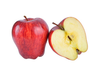 red apple on transparent png