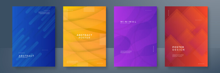 Abstract minimal colorful colourful background with geometric creative and minimal gradient concepts, for posters, banners, landing page concept image