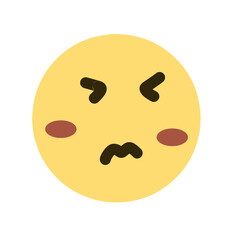 Fototapeta premium Cute face emoticon