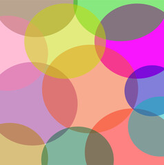 Fototapeta premium Bright abstract geometric background in the form of colorful balls