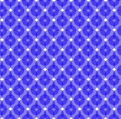 Gentle seamless vector abstract texture in the form of blue transparent circles on a white background