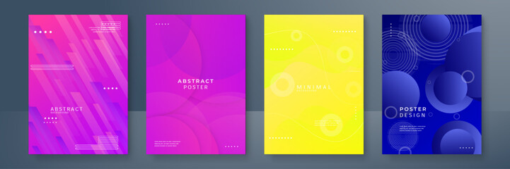 Abstract colorful colourful gradient color curve banner background geometric shape wave