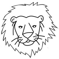 lion head Logo Template Illustration Design illustration