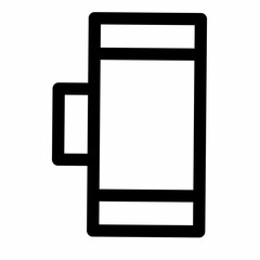 suitcase icon graphic vector illustration. Travel luggage icon. Flat logo suitcase isolated on white background.