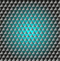 Seamless vector geometric texture in the form of a pattern of gray triangles on a blue background