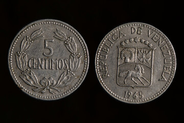Venezuela - Five centavos coin  