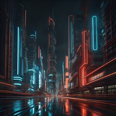 Neon | A vibrant symphony of mesmerizing colours and urban energy | Generated AI