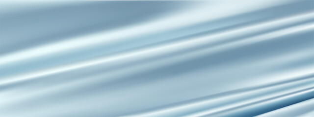 Fototapeta premium Abstract blue silk vector background. Luxury blue cloth or liquid wave. Abstract or blue fabric texture background. blue Cloth soft wave. Creases of satin, silk, and Smooth elegant cotton.