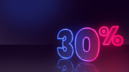 30 percent neon number