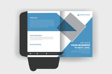 Modern and creative professional file folder design template for your corporate business