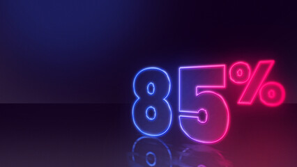 85 percent neon number