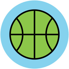 An editable icon of table globe 