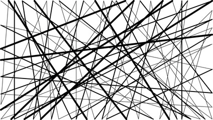 Random chaotic lines. Abstract geometric art with random, chaotic lines.