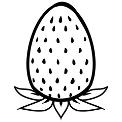 Black and white Strawberry