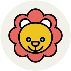 Animals Face Avatar Vector Icons