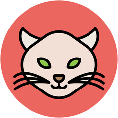 Animals Face Avatar Vector Icons