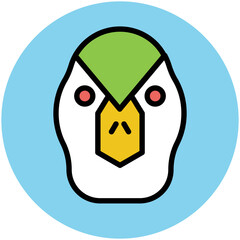 Animals Face Avatar Vector Icons