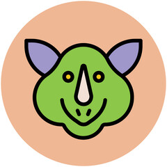 Animals Face Avatar Vector