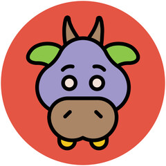 Animals Face Avatar Vector