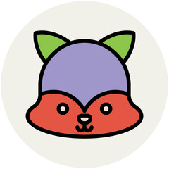 Animals Face Avatar Vector