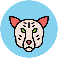 Animals Face Avatar Vector