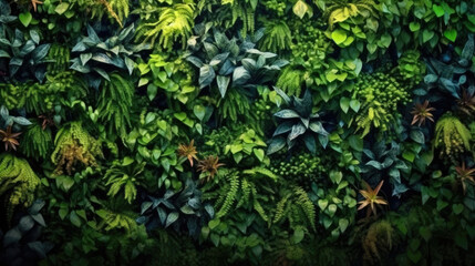 Fototapeta premium Colorful walls of vegetation