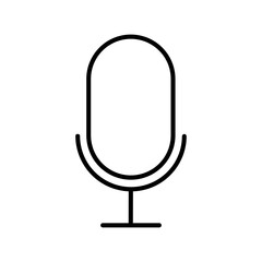 Podcast icon on transparent background.