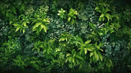 Obraz premium Colorful walls of vegetation