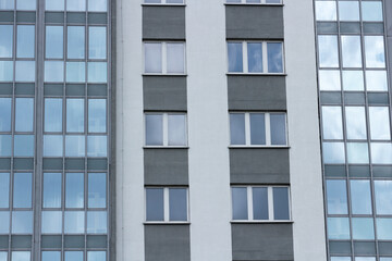 Windows of a new multi-storey residential building.