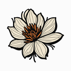 Illustration Vector Graphic of Flower. Nature. Cartoon. Beautiful. Vector. EPS.