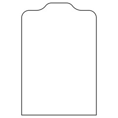 Boho frame arch vector illustration modern minimalistic retro aesthetic linear arc portal logo bohemian design element mystical geometric abstract border