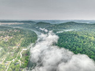 Above the Morning Fog of Monongahela River