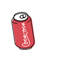 cola can art stock vector