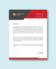 Abstract Corporate Business Style Letterhead Design Vector Template For Your Project. Simple And Clean Print Ready Design, Elegant Flat Design Vector Illustration.