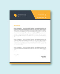Abstract Corporate Business Style Letterhead Design Vector Template For Your Project. Simple And Clean Print Ready Design, Elegant Flat Design Vector Illustration.