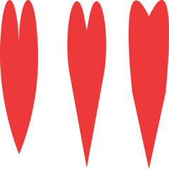 Heart shape  illustration people search all over the world.