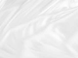 Fototapeta na wymiar elegrance woven soft fabric white abstract smooth curve shape decorative fashion textile background